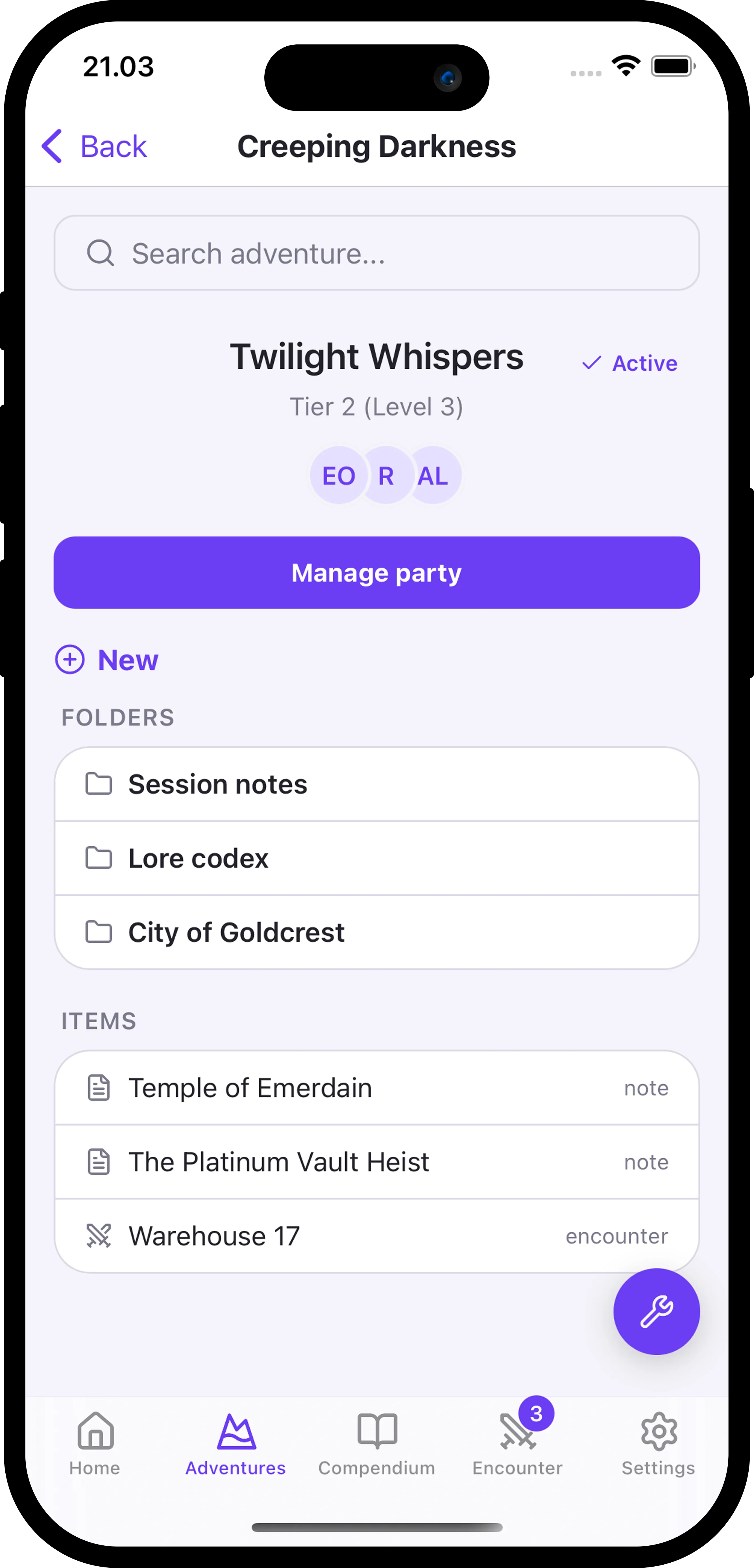 Adventure Creation in Heartforge