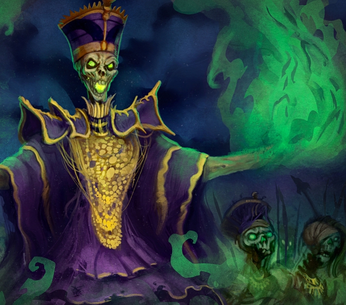 Death-Sun Hierophant fantasy artwork