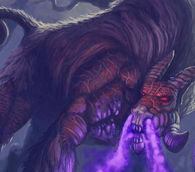 Ashmaw Hound fantasy artwork