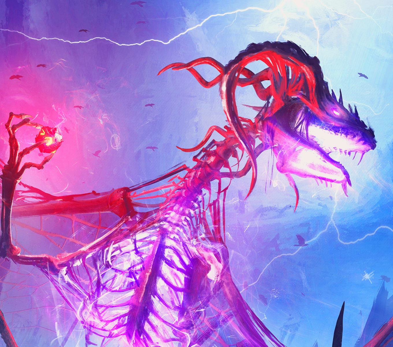 Stormgrave Dracolich original fantasy artwork