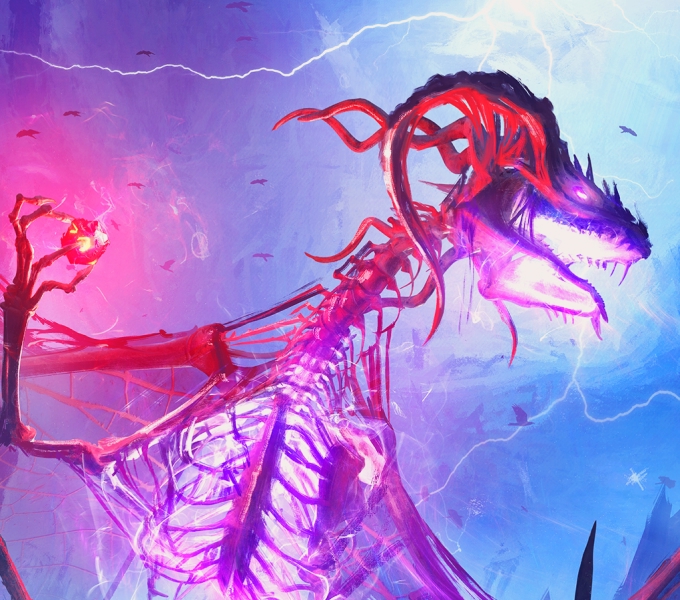 Stormgrave Dracolich fantasy artwork